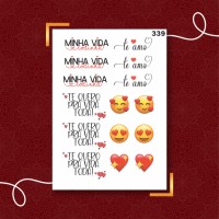 Cartela Tatuagem 3D Temporária 339 Neon