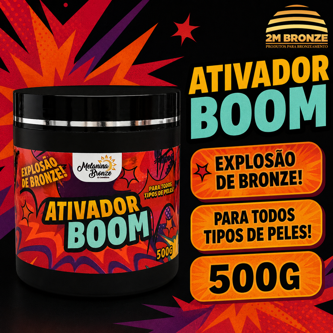 Melanina Bronze Ativador Boom 500g