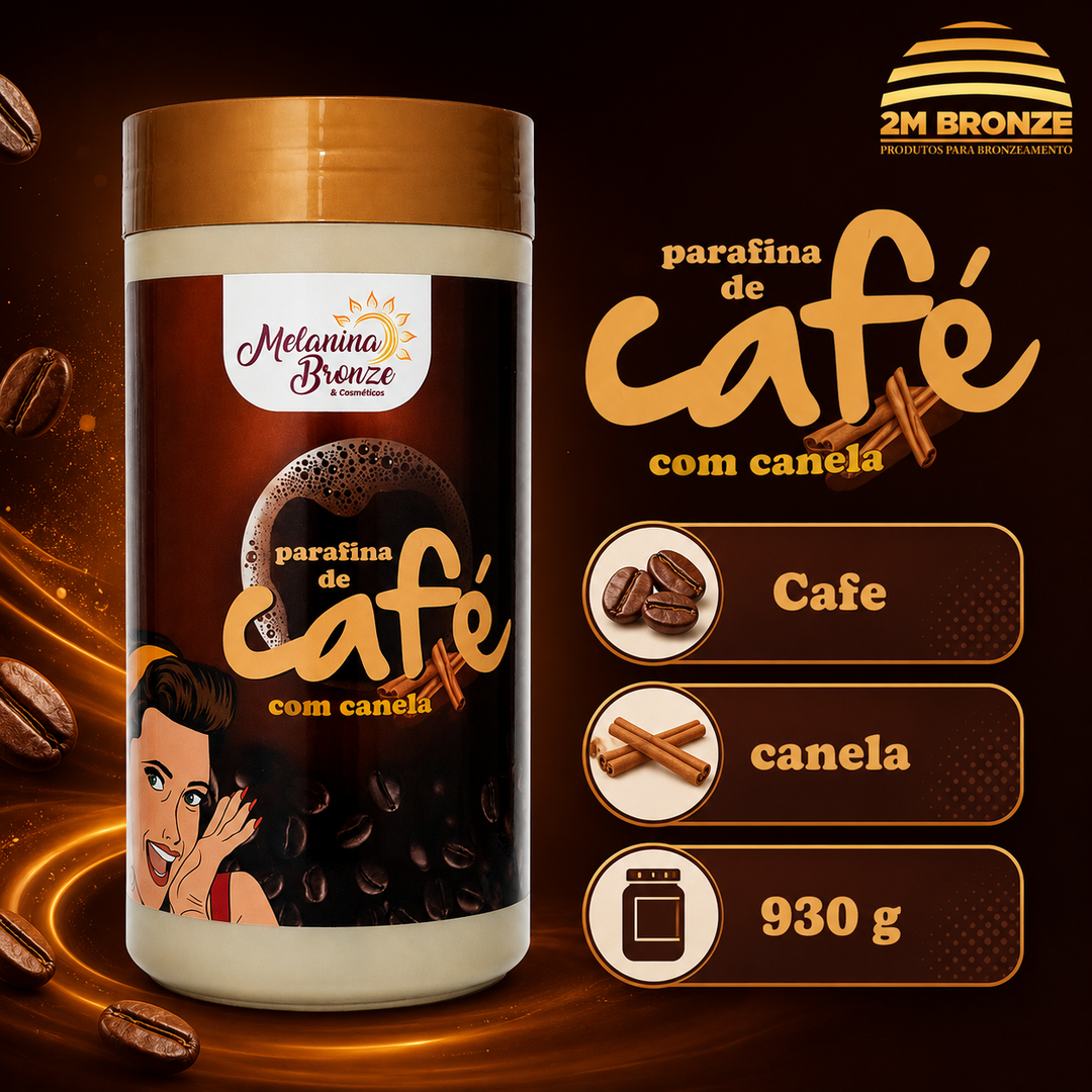 Melanina Bronze Parafina Café com Canela 930g