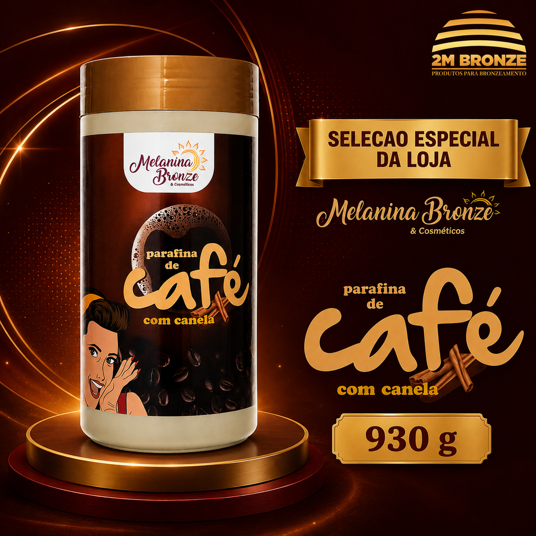 Melanina Bronze Parafina Café com Canela 930g