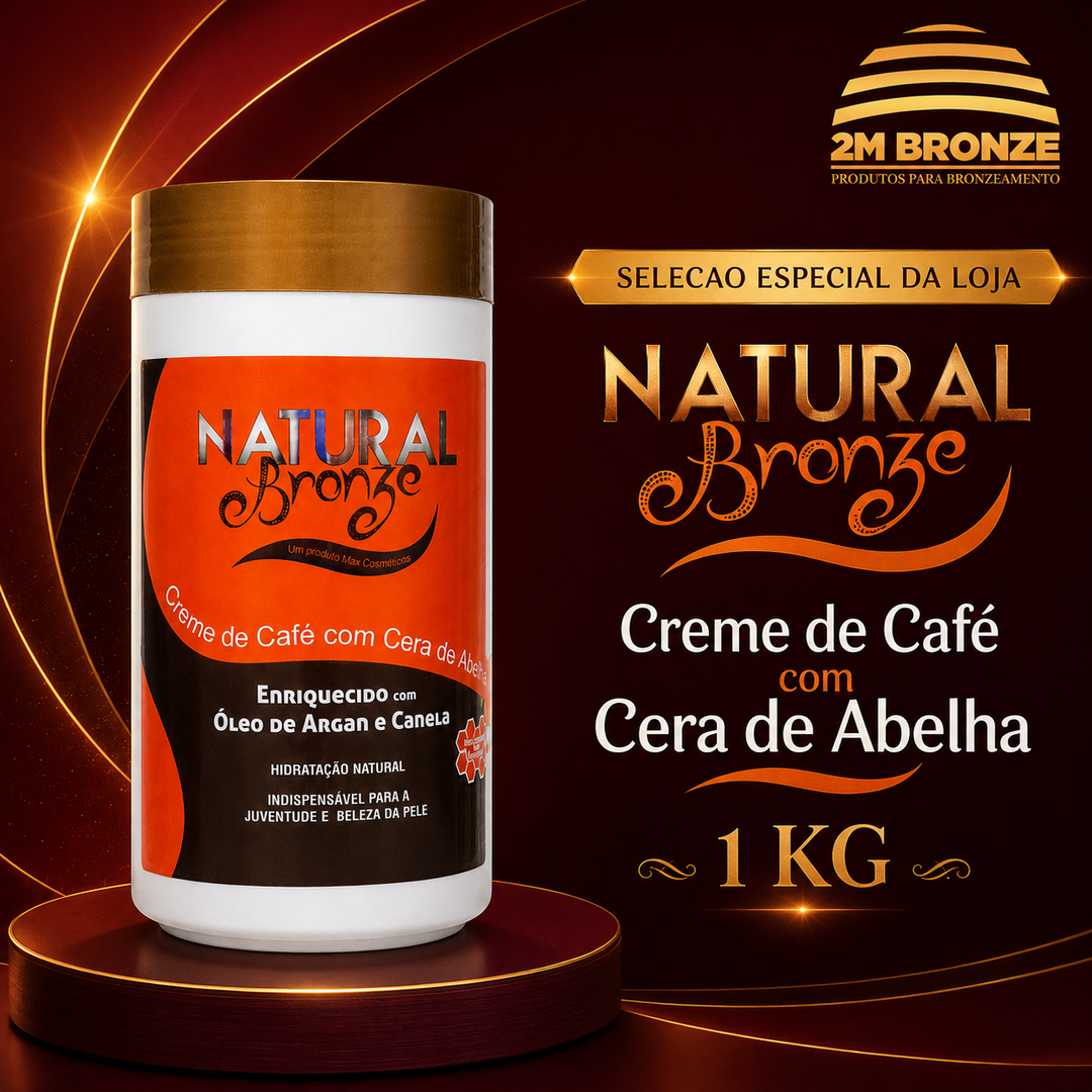 Natural Bronze Parafina Café com Cera de Abelha 1kg