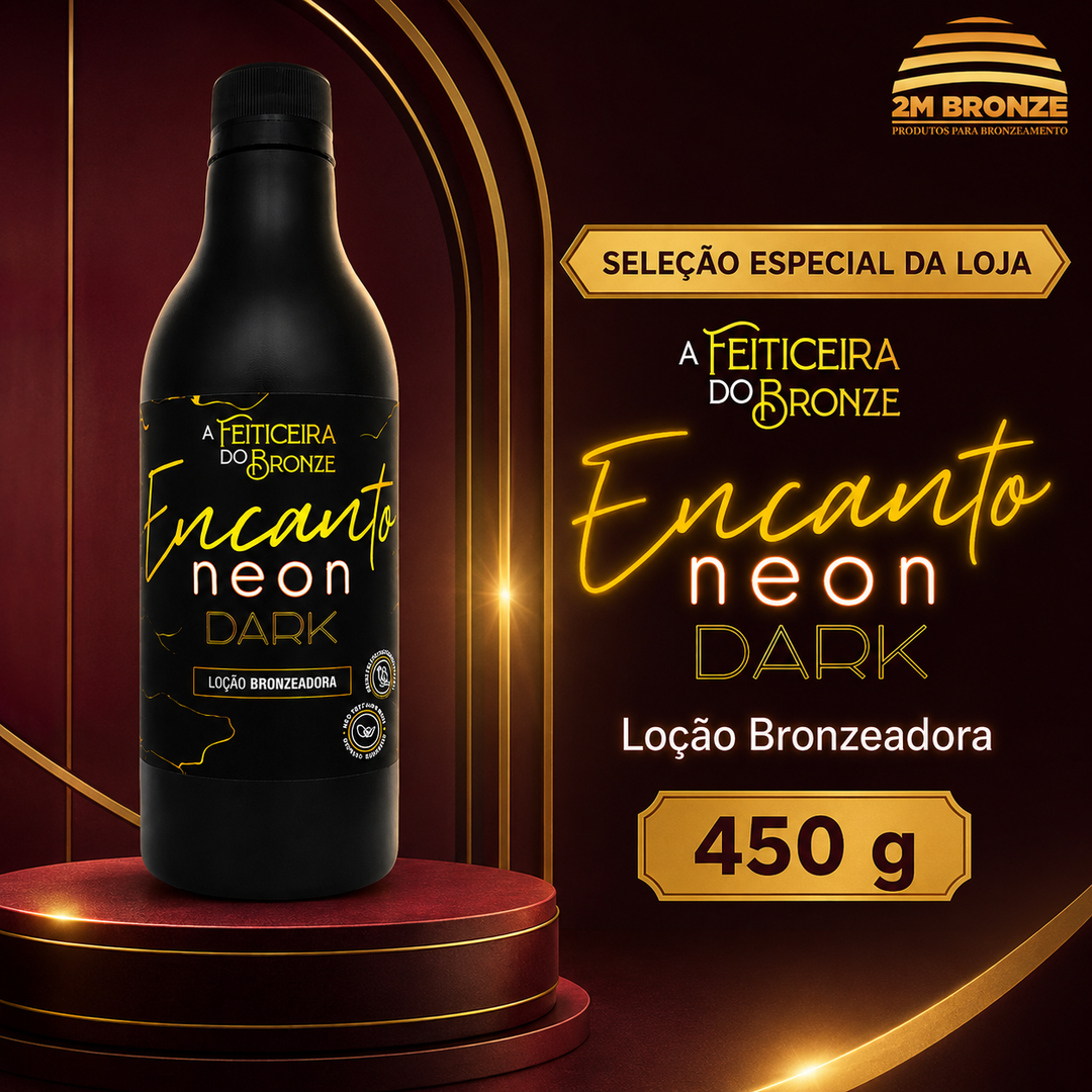 Feiticeira do Bronze Encanto Neon Loção Bronzeadora 450g