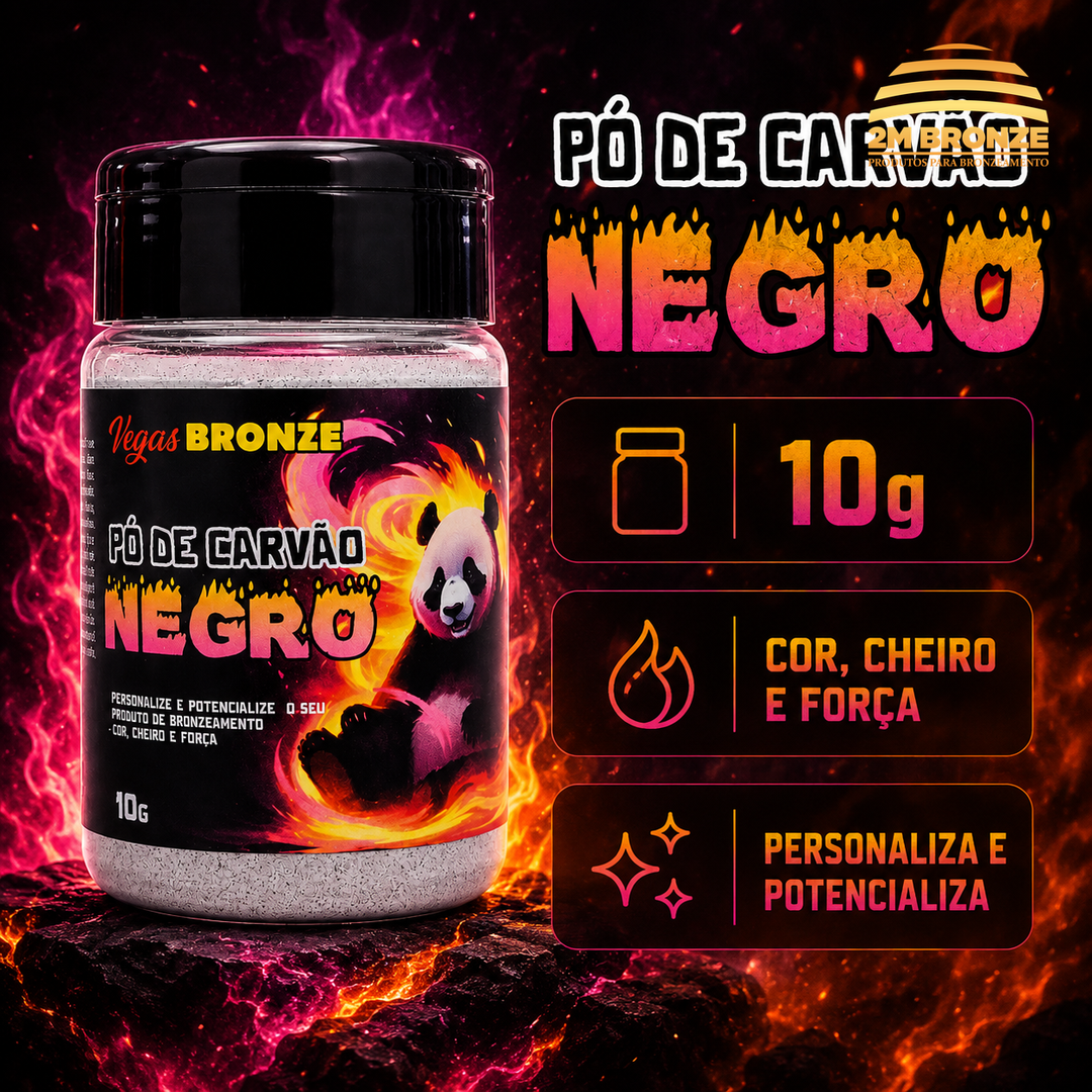 Vegas Bronze Pó Mágico Carvao Negro 10g