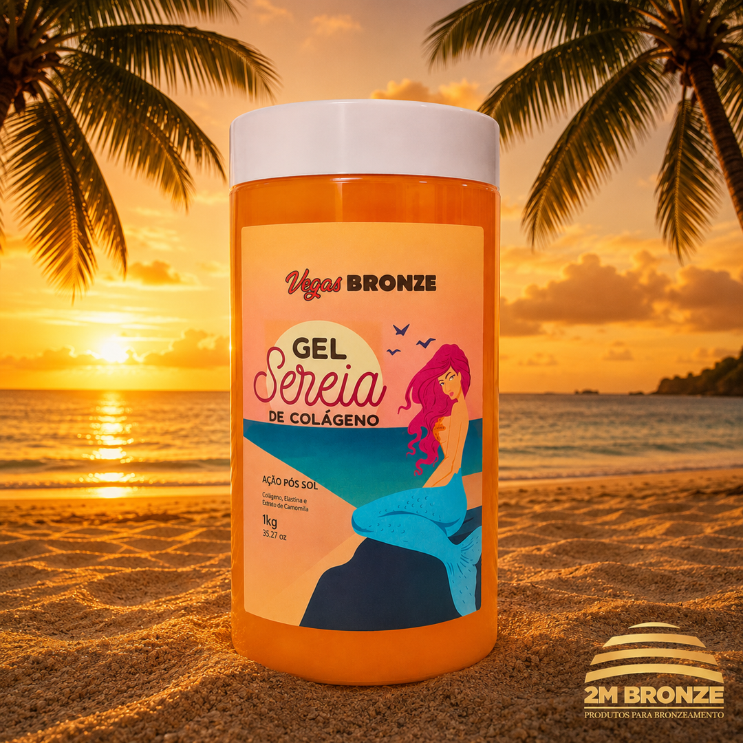 Vegas Bronze Gel Sereia de Colágeno 1kg