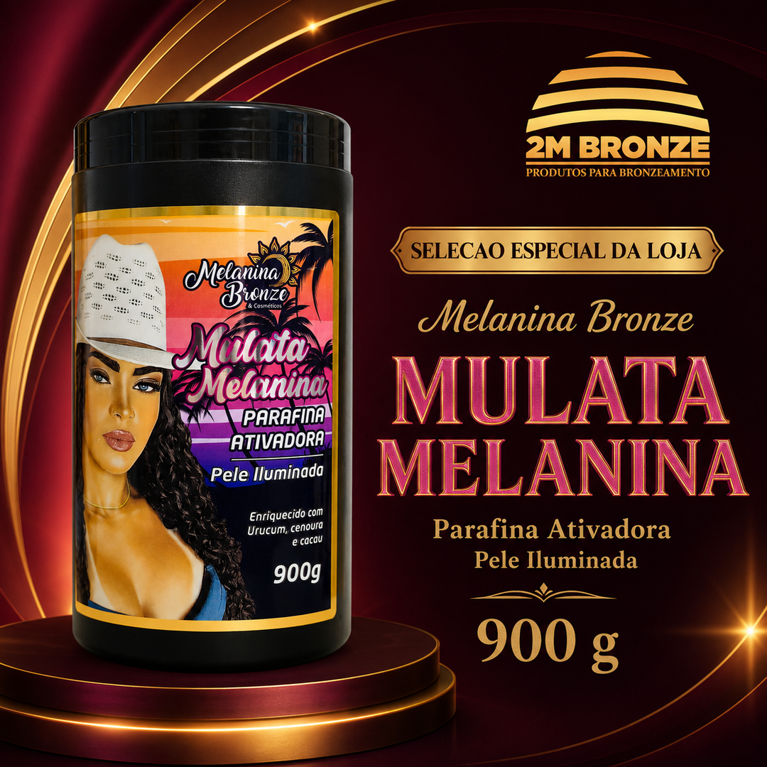 Melanina Bronze Parafina Mulata Melanina 900g