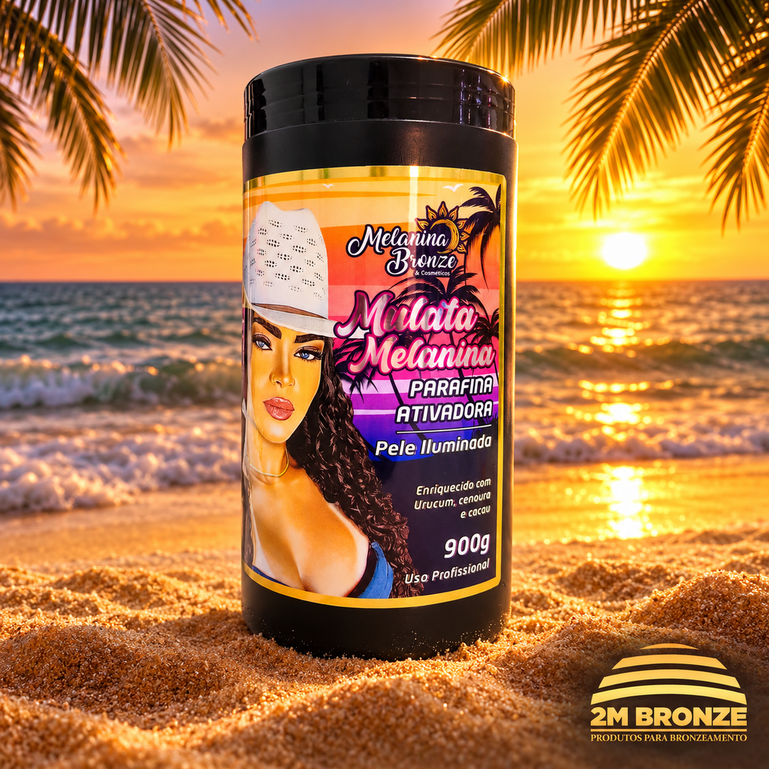 Melanina Bronze Parafina Mulata Melanina 900g