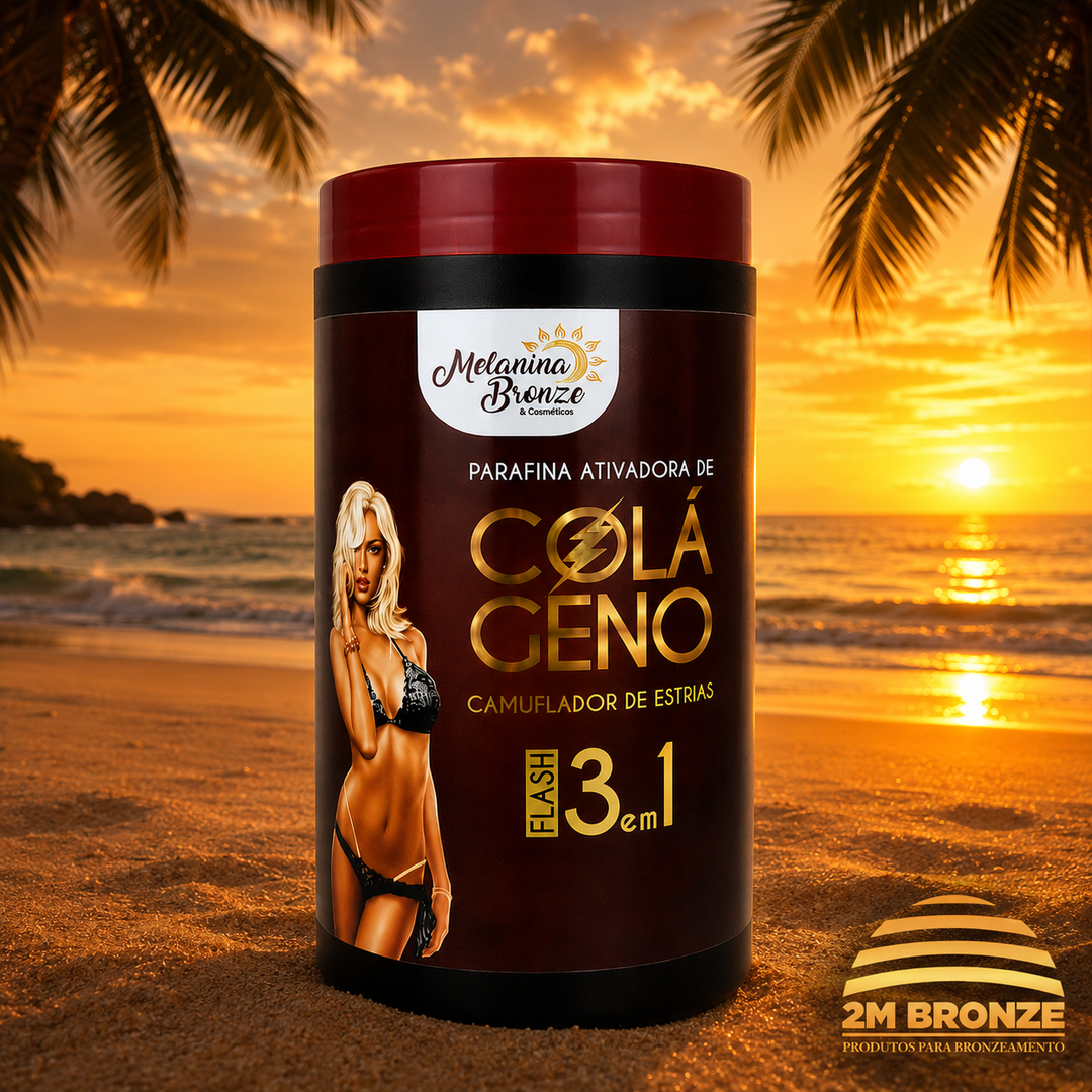 Melanina Bronze Parafina Colageno Flash 930g