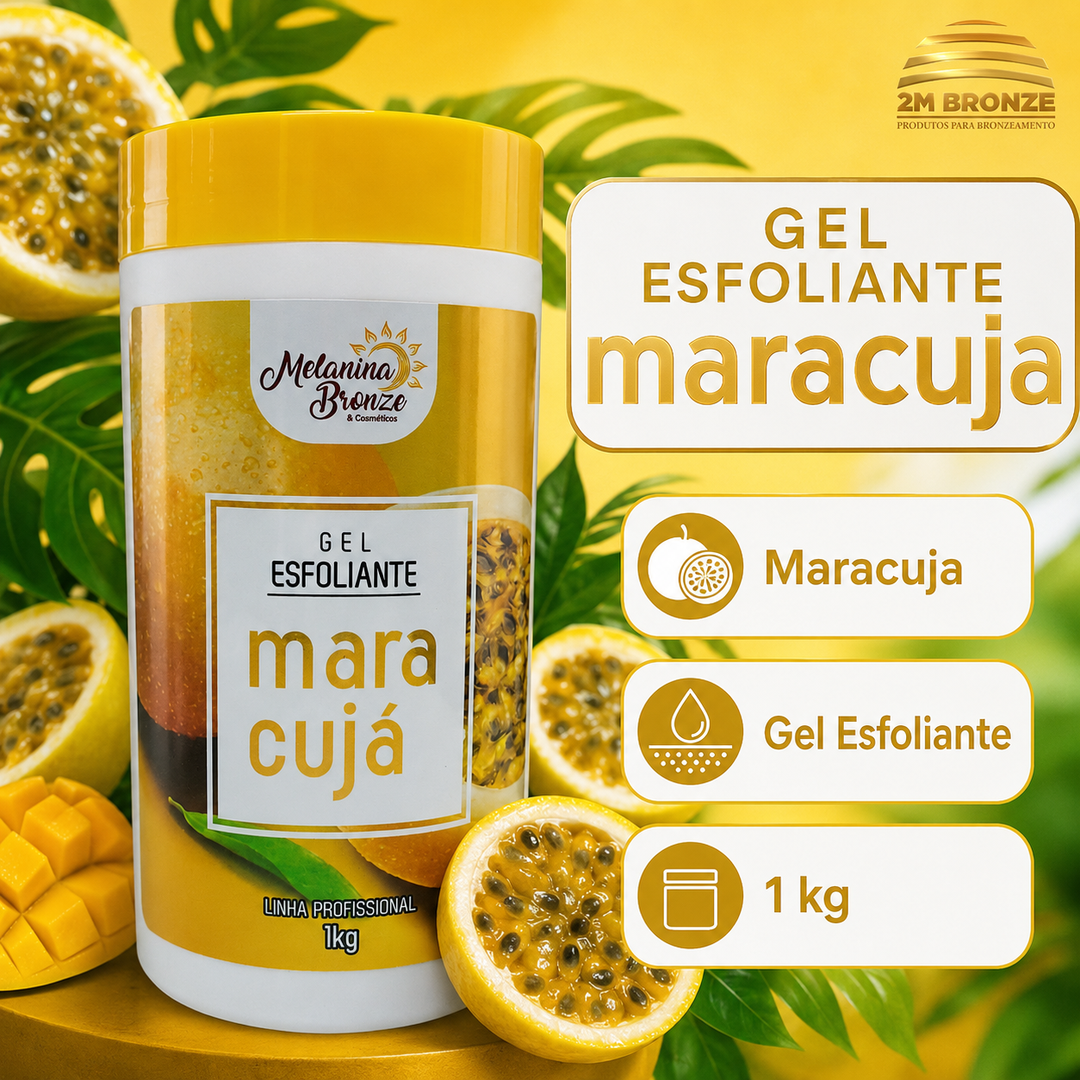 Melanina Bronze Esfoliante Gel Maracujá 1kg