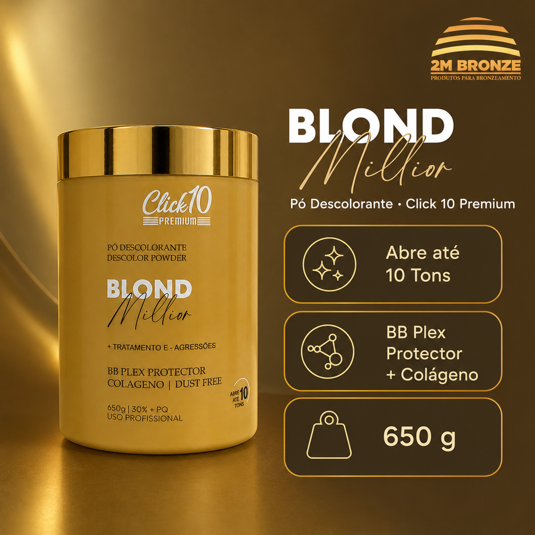 Click 10 Pó Descolorante Blond Millior 500g